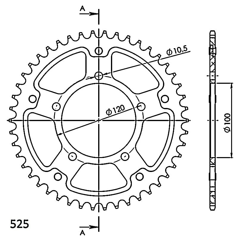 CORONA SUPERSPROX STEALTH ROJA 44 D - RST702X44RED