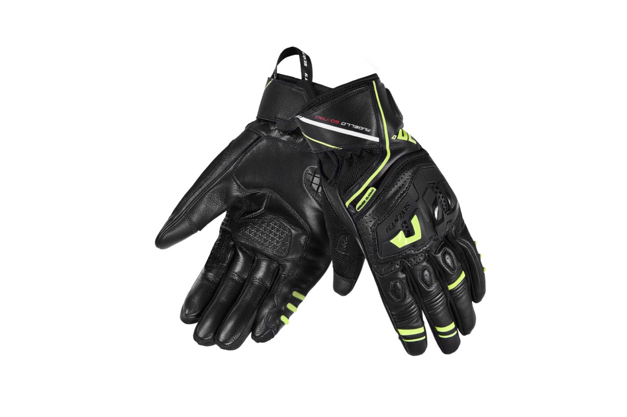 GUANTE SD-N30 MUGELLO HOMBRE NEGRO/AMARILLO FLUOR