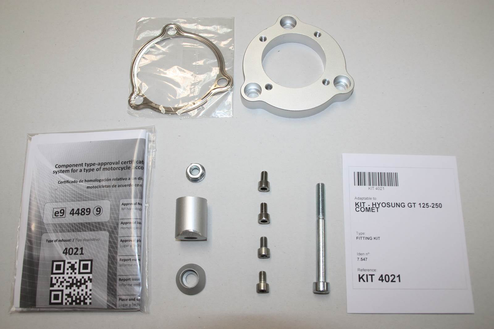 ESCAPE IXIL BOLT ON - HEXOVAL XTREM EVOLUTION - HYOSUNG GT 250 COMET