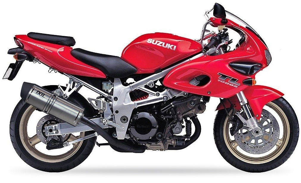 ESCAPE IXIL SLIP ON (LEFT MUFFLER) - HEXOVAL XTREM EVOLUTION - SUZUKI TL1000S 97-01 (AG)