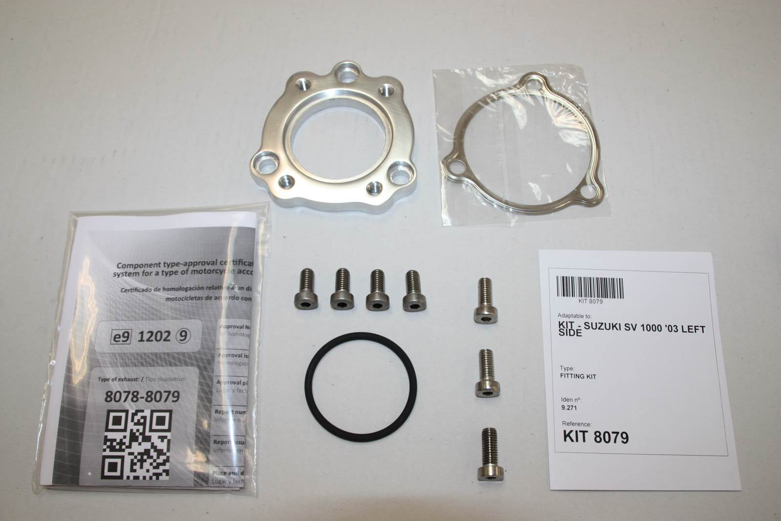 ESCAPE IXIL SLIP ON (LEFT MUFFLER) - HEXOVAL XTREM EVOLUTION - SUZUKI SV1000S - SV1000N 03-05 (BX)