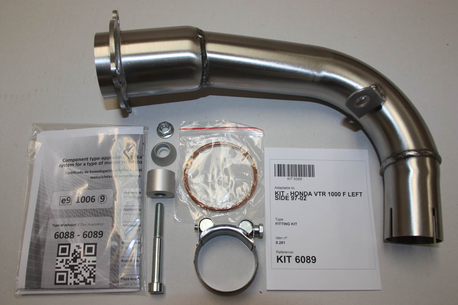 ESCAPE IXIL SLIP ON (LEFT MUFFLER) - HEXOVAL XTREM EVOLUTION - HONDA VTR 1000 F 97-05 (SC36)