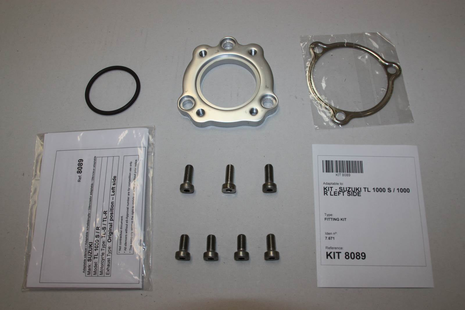 ESCAPE IXIL SLIP ON (LEFT MUFFLER) - HEXOVAL XTREM EVOLUTION - SUZUKI TL1000S 97-01 (AG)