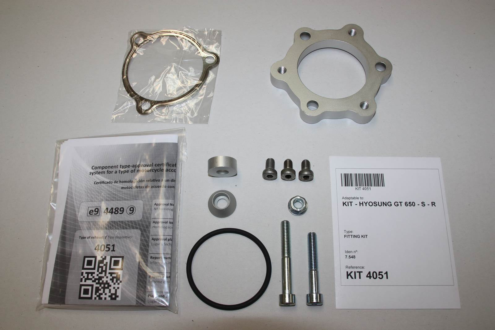 ESCAPE IXIL BOLT ON - HEXOVAL XTREM EVOLUTION - HYOSUNG GT 650 S - R - Ri (GT650)