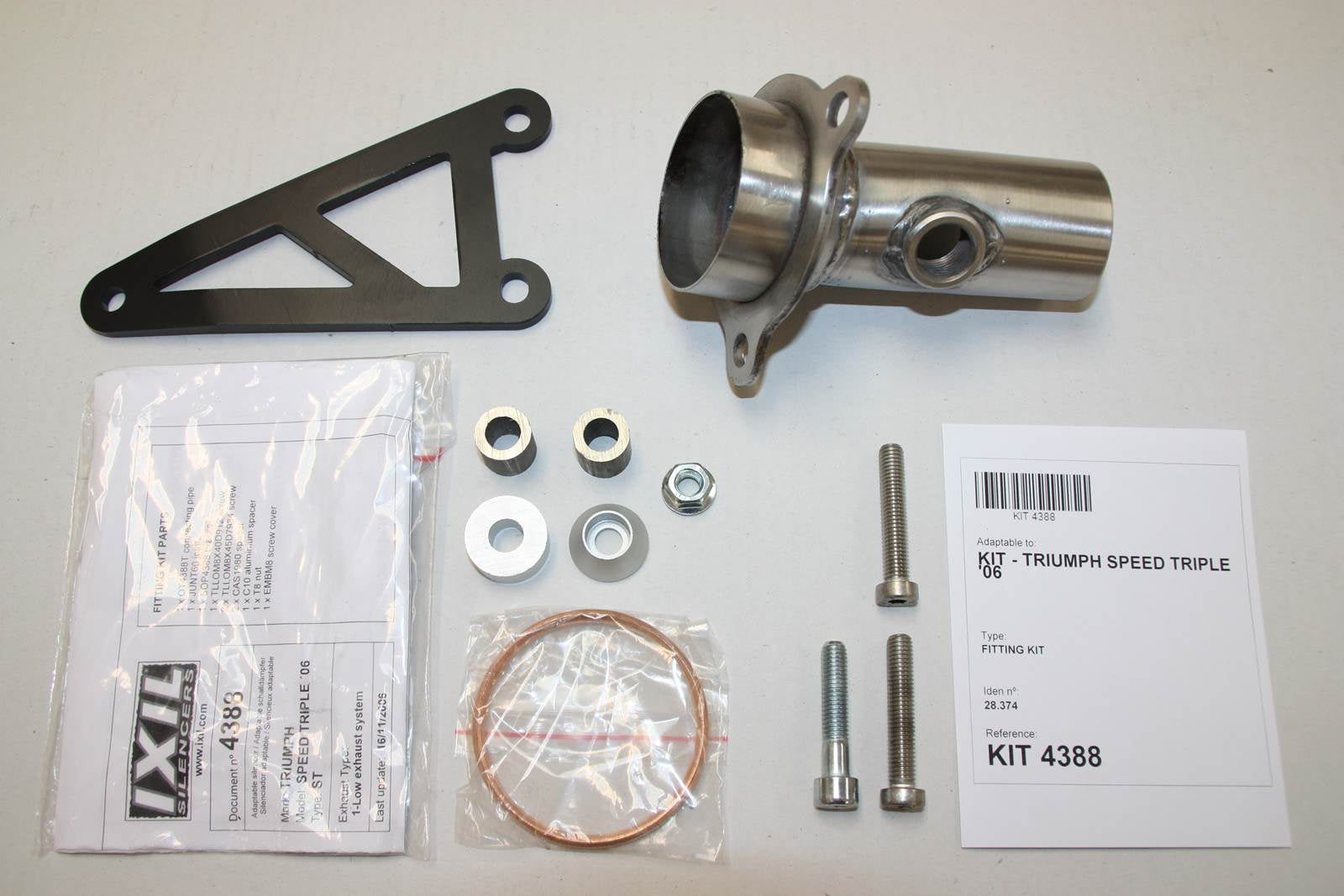 ESCAPE IXIL SLIP ON (LOW MOUNT) - HEXOVAL XTREM EVOLUTION - TRIUMPH ST1050 SPEED TRIPLE 05-06 (515NJ)