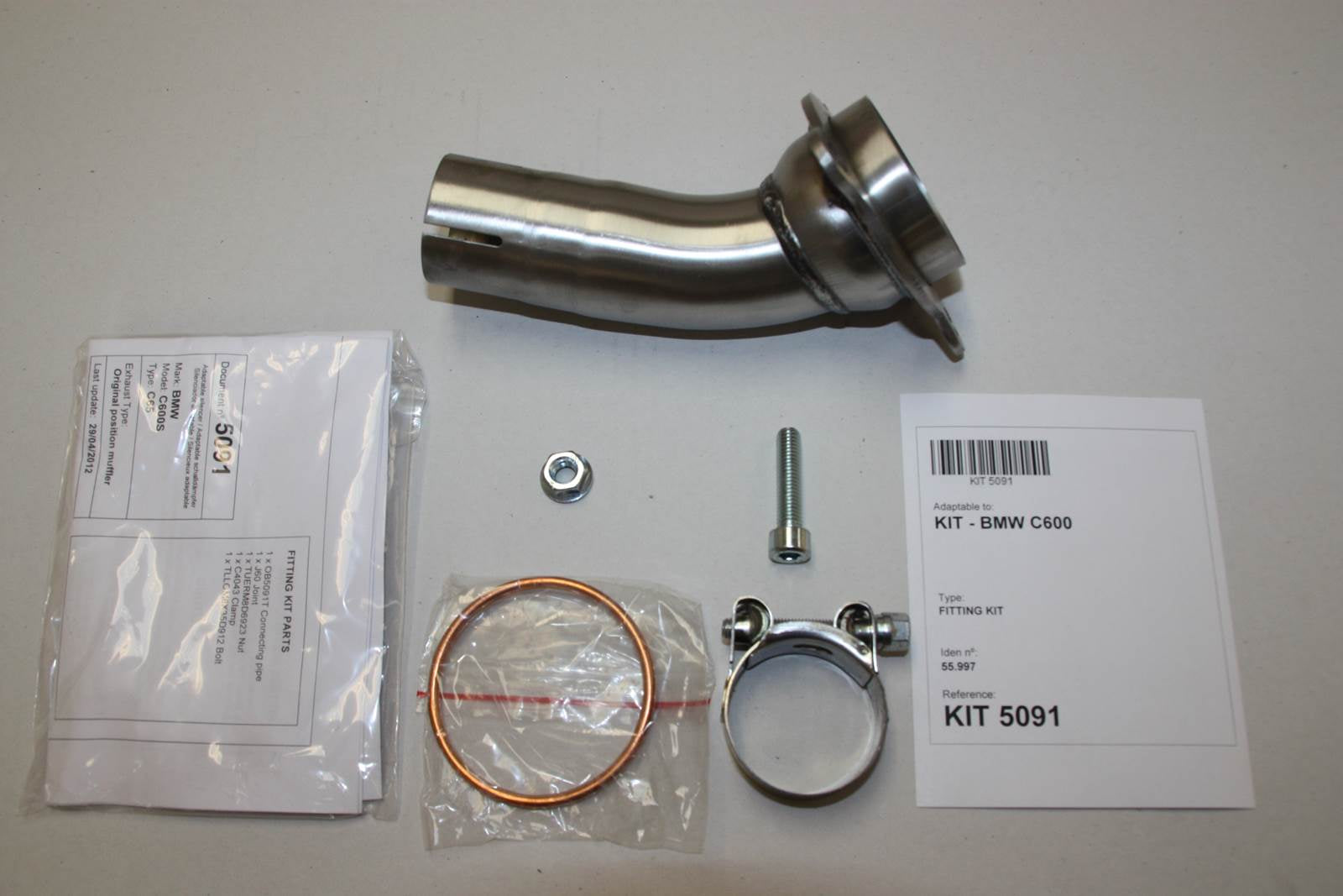 ESCAPE IXIL SLIP ON - HEXOVAL XTREM EVOLUTION - BMW C 600 SPORT 12-15 (C65)