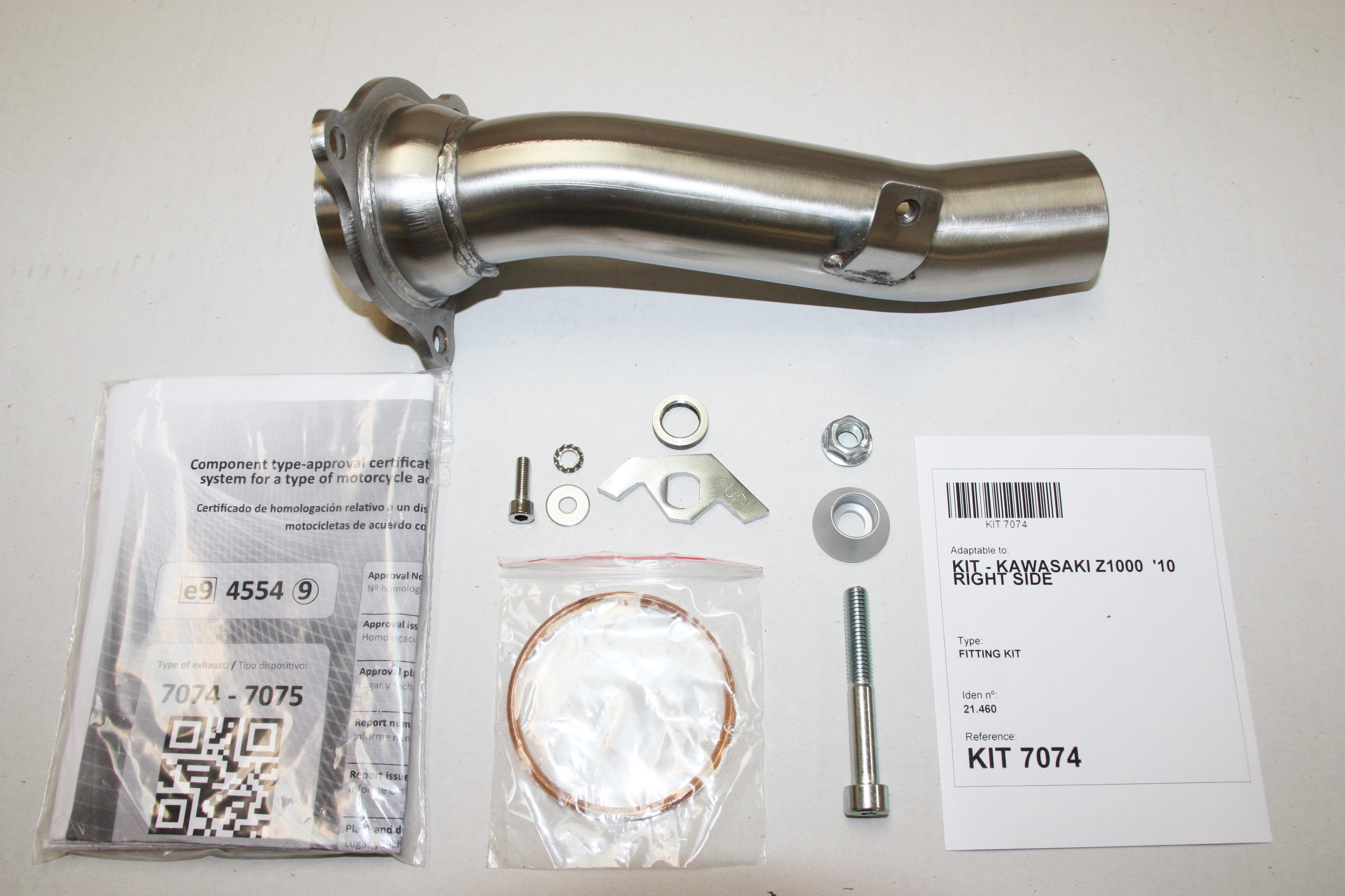 ESCAPE IXIL SLIP ON (RIGHT MUFFLER) - HEXOVAL XTREM EVOLUTION - KAWASAKI Z 1000 - Z 1000 SX 10-20 (ZRT00D E F H - ZXT00G L W)