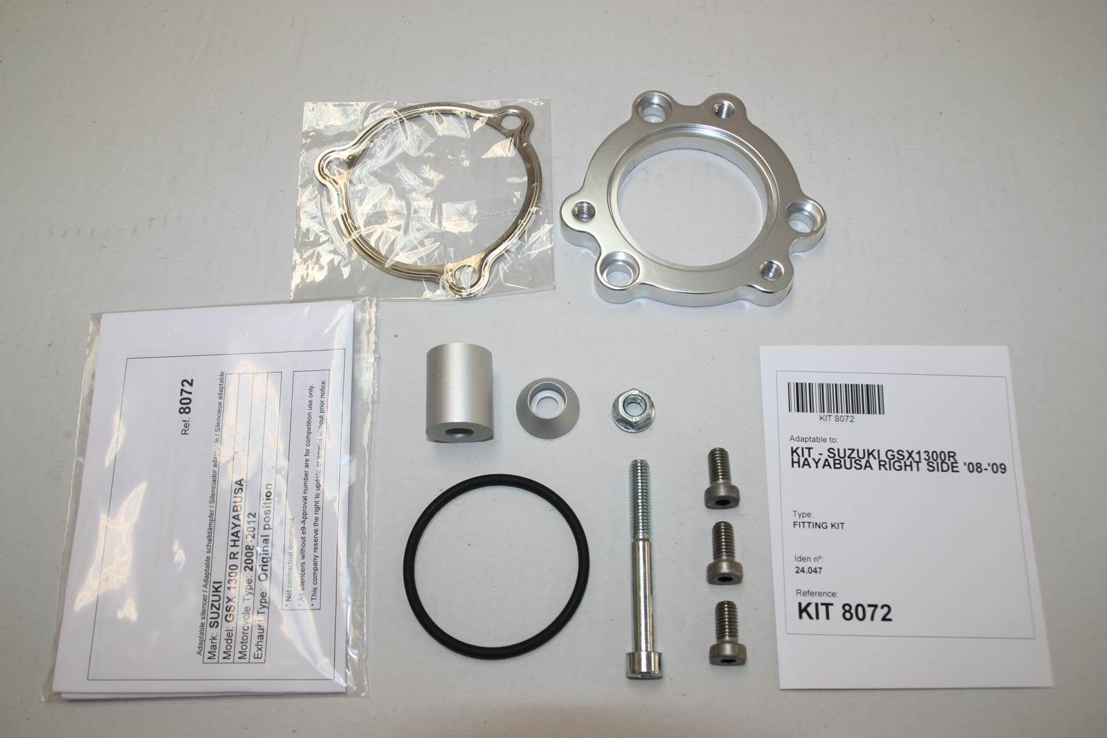 ESCAPE IXIL SLIP ON (RIGHT MUFFLER) - HEXOVAL XTREM EVOLUTION - SUZUKI GSX 1300 R HAYABUSA 08-16 (WVCK)