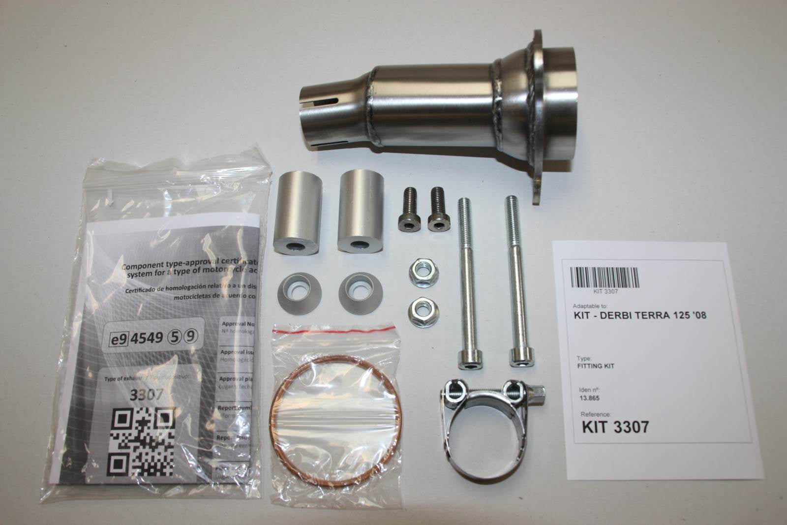 ESCAPE IXIL SLIP ON - HEXOVAL XTREM EVOLUTION - DERBI DRD 125 4T 10-12