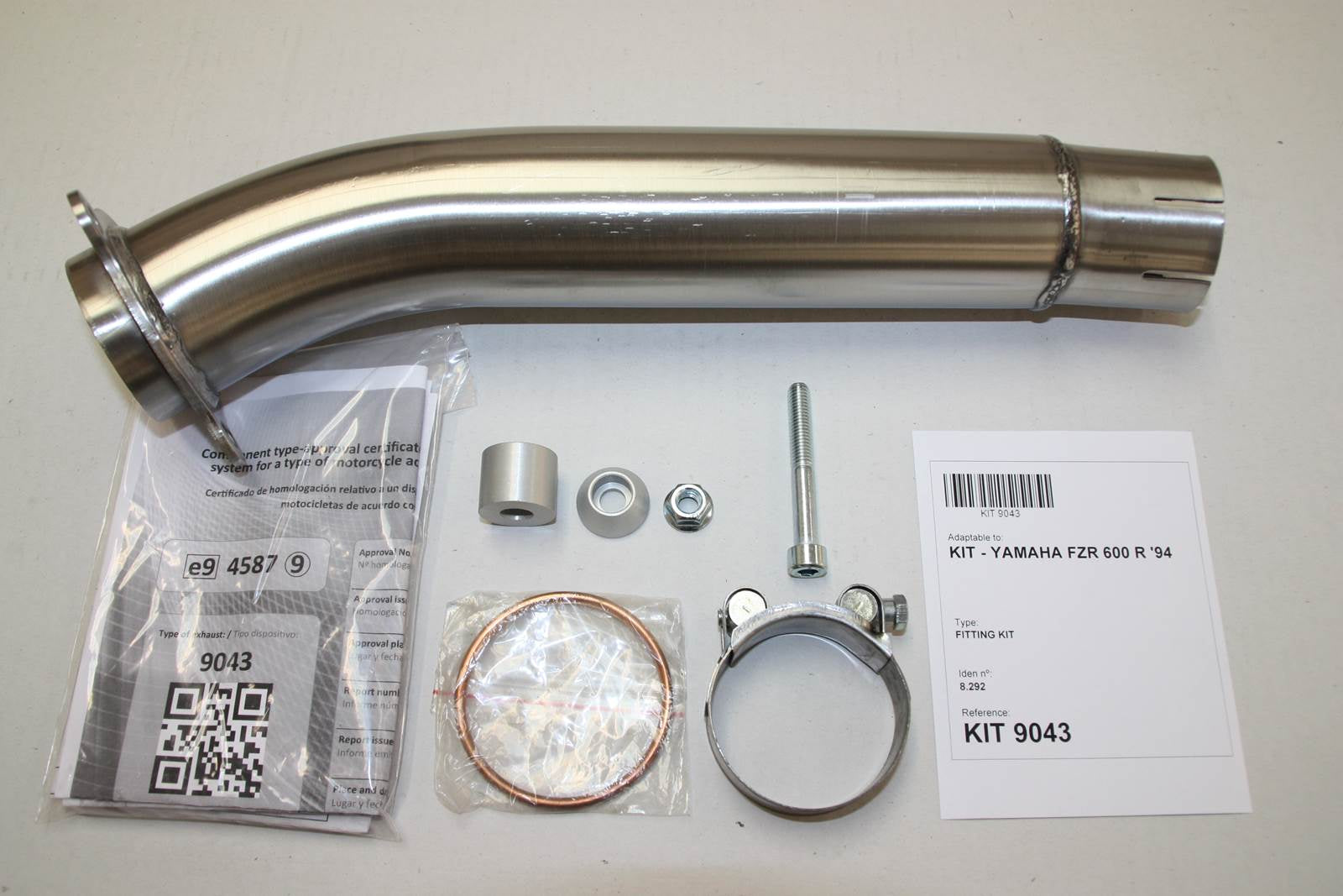 ESCAPE IXIL SLIP ON - HEXOVAL XTREM EVOLUTION - YAMAHA FZR 600 R 94-95 (4JHS)