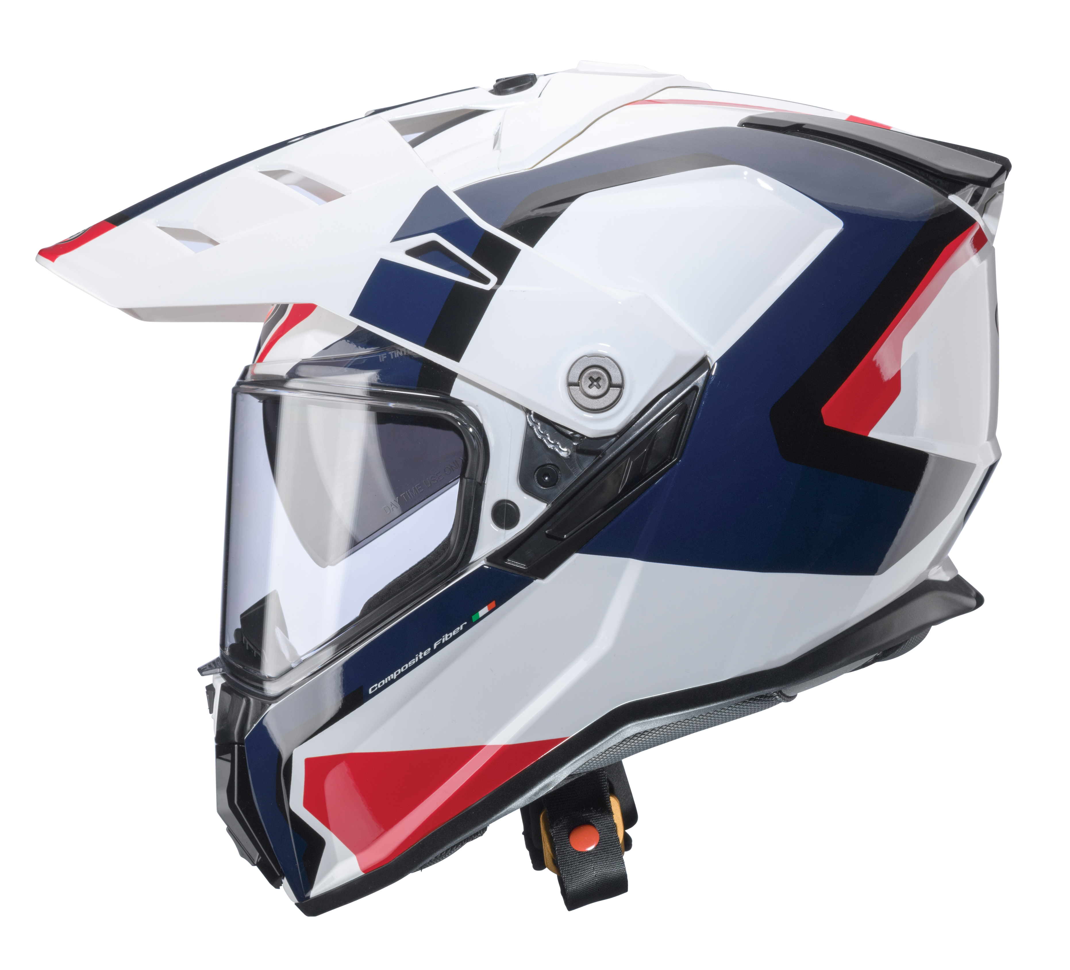 CASCO CABERG TANAMI SCRAM MATT WHITE/RED/BLUE