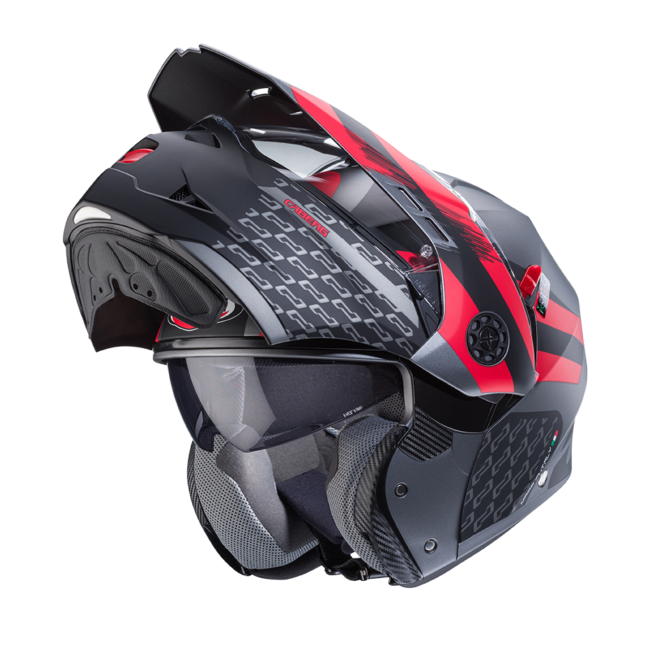 CASCO CABERG TOURMAX X SARABE MATT GUN METAL/BLACK/RED