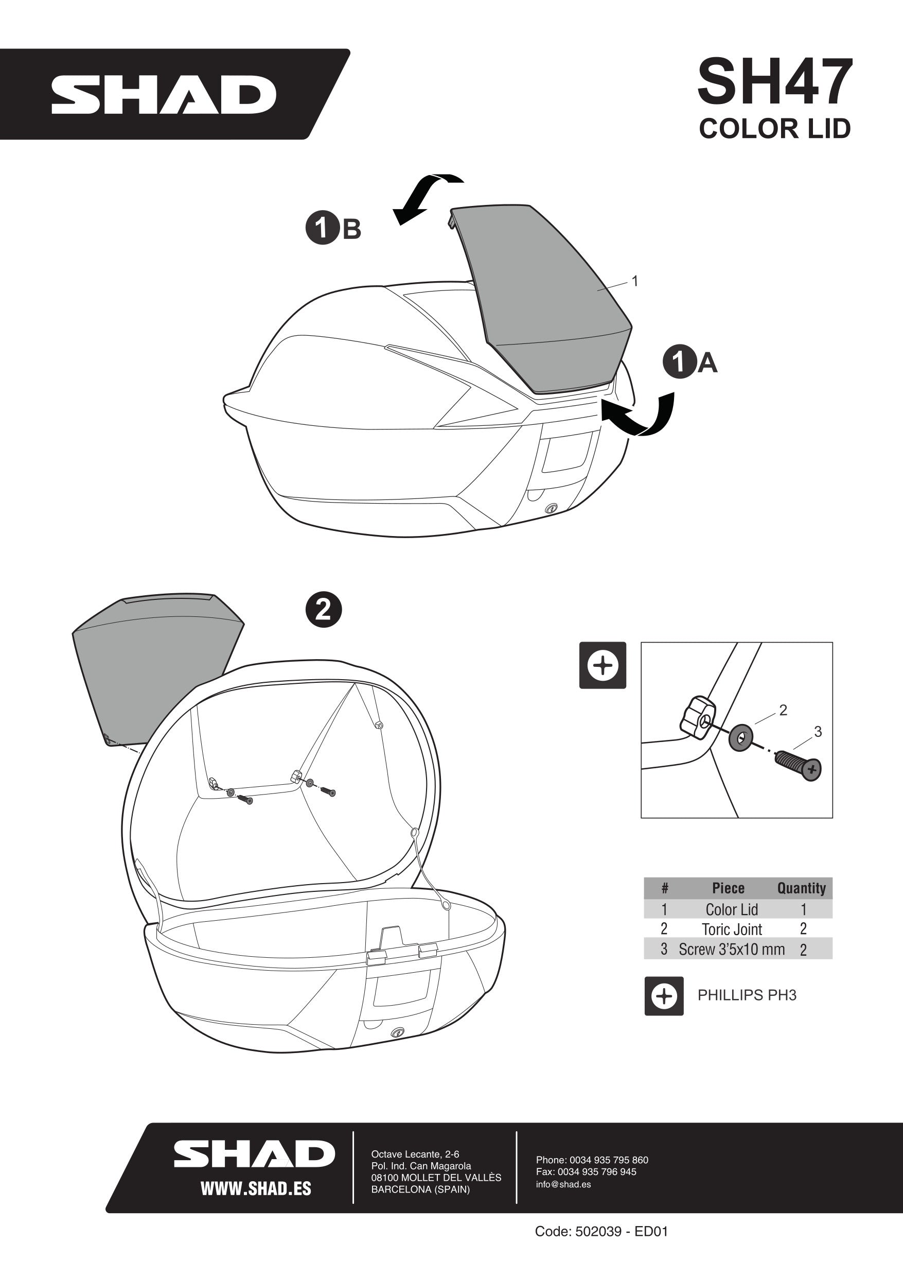 TAPA SH47 BLANCO SHAD