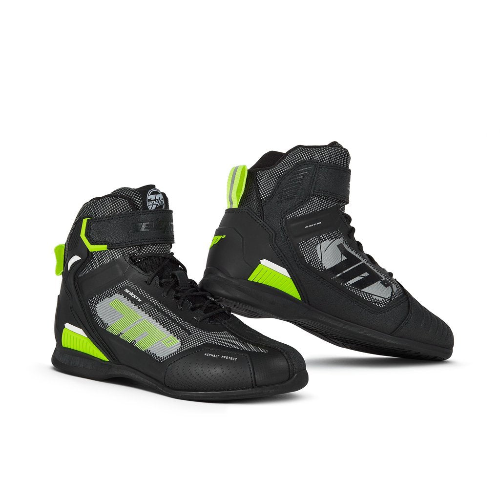 BOTA SD-BR2 VELOCE NEGRO/AMARILLO FLUOR/BLANCO
