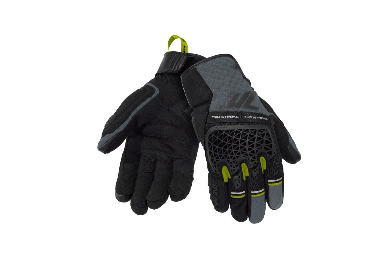 GUANTE SD-N60 TWO STROKE MAN NEGRO/GRIS/AMARILLO BRILLANTE