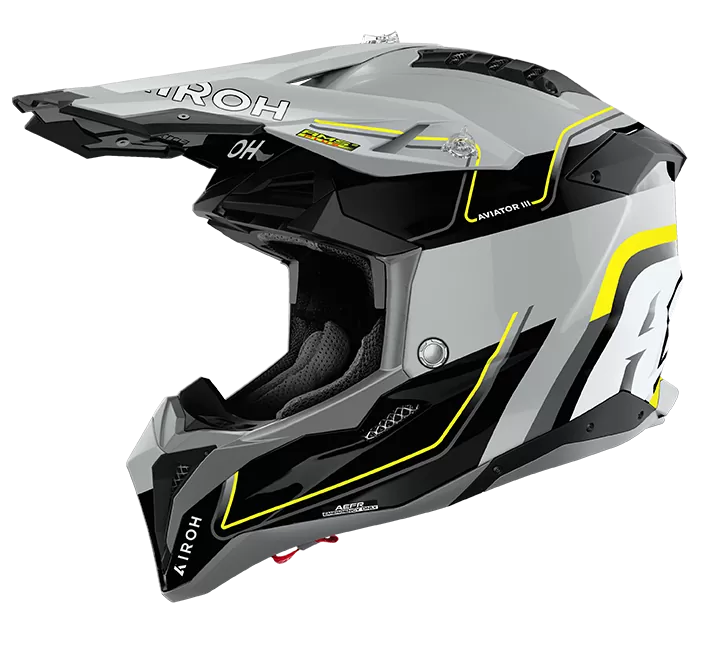 CASCO AIROH AVIATOR 3 LEADER YELLOW GLOSS