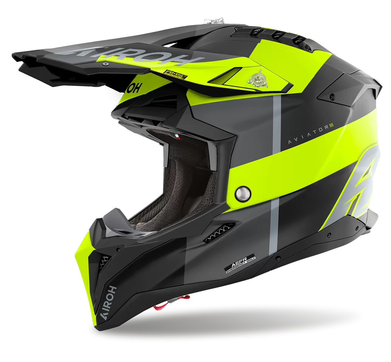 CASCO AIROH AVIATOR 3 MONARCH YELLOW MATT