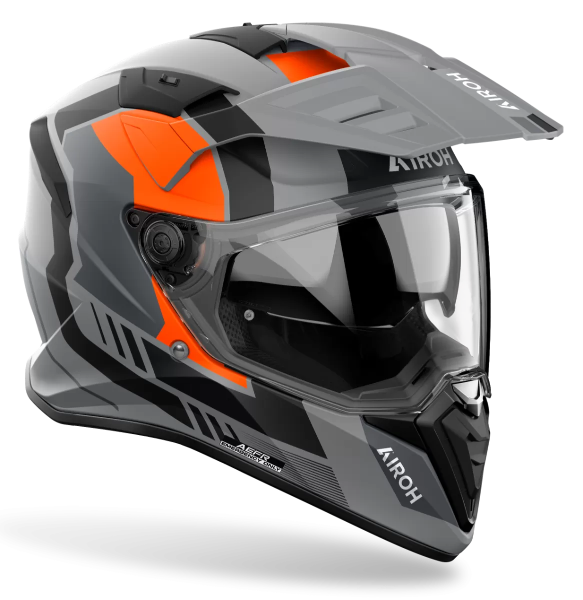 CASCO AIROH BANDIT HORN ORANGE MATT