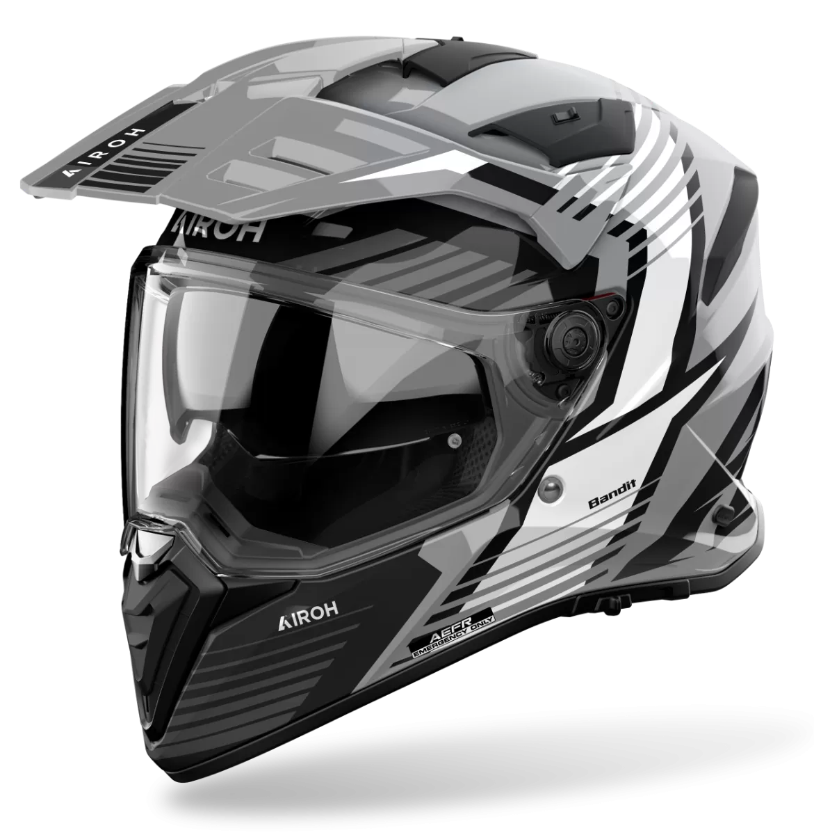 CASCO AIROH BANDIT SPICY GREY GLOSS