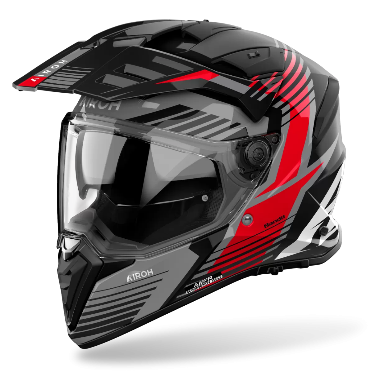 CASCO AIROH BANDIT SPICY RED GLOSS