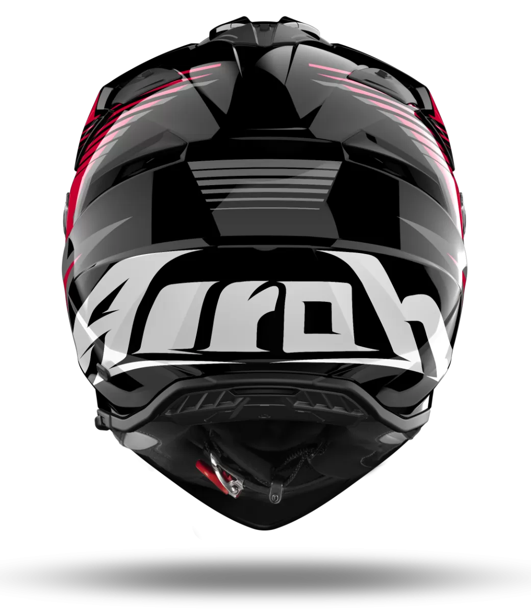 CASCO AIROH BANDIT SPICY RED GLOSS