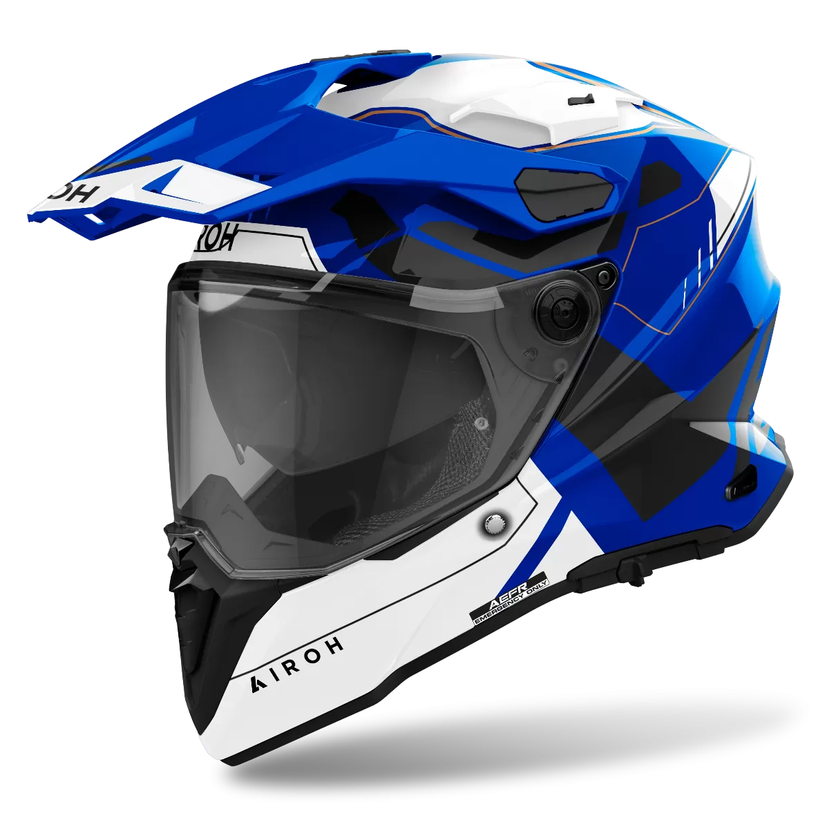 CASCO AIROH COMMANDER 2 REVEAL BLUE GLOSS