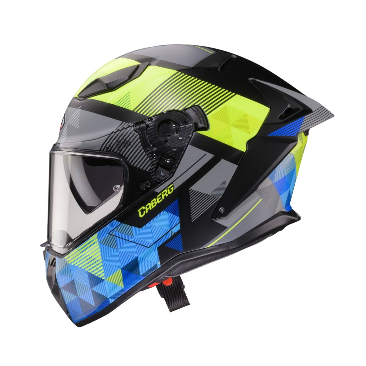 CASCO CABERG DRIFT EVO II PRISM MATT BLACK/YELLOW FLUO/BLUE