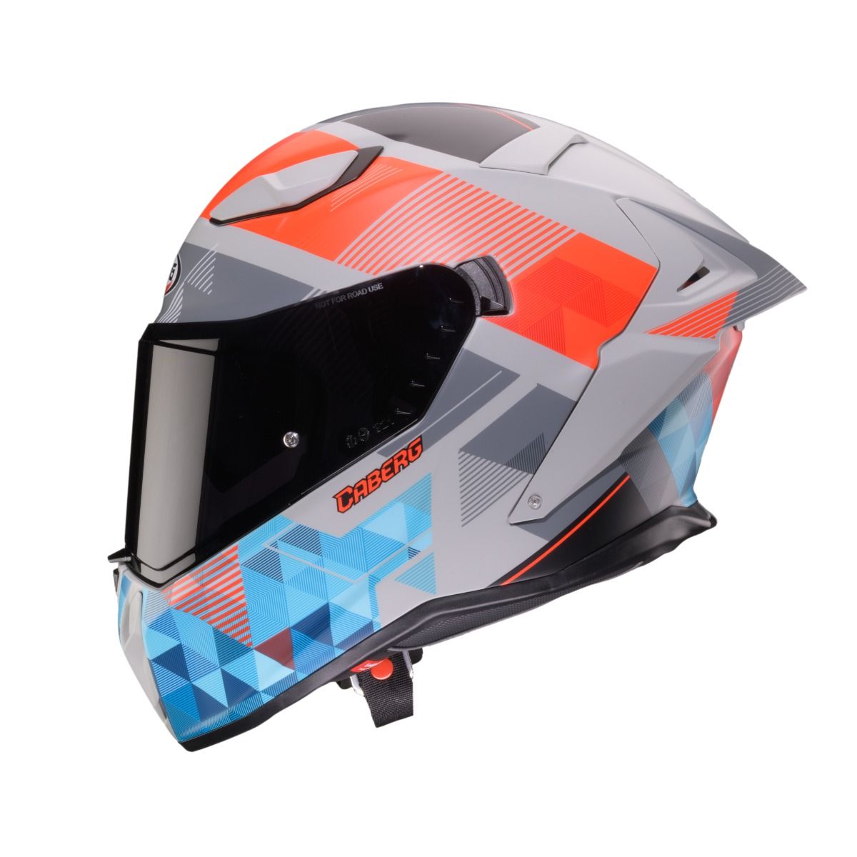 CASCO CABERG DRIFT EVO II PRISM MATT GREY/RED FLUO/BLUE