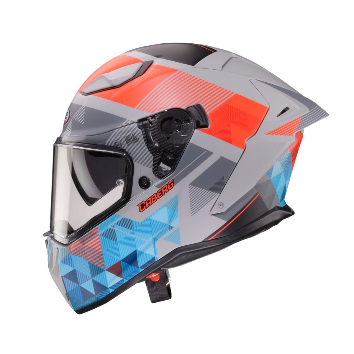 CASCO CABERG DRIFT EVO II PRISM MATT GREY/RED FLUO/BLUE