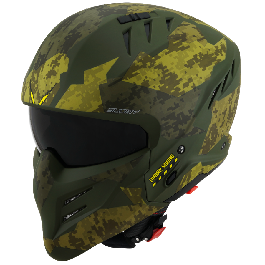 CASCO SUOMY ARMOR URBAN SQUAD CAMOUFLAGE MATT ARMY GREEN E06