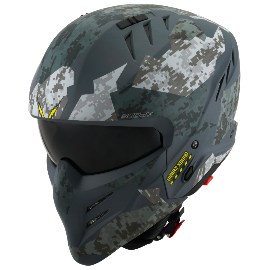 CASCO SUOMY ARMOR URBAN SQUAD CAMOUFLAGE MATT GREY E06