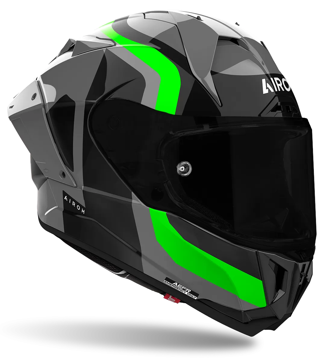 CASCO AIROH GP800 COMPETITION GREEN FLUO GLOSS