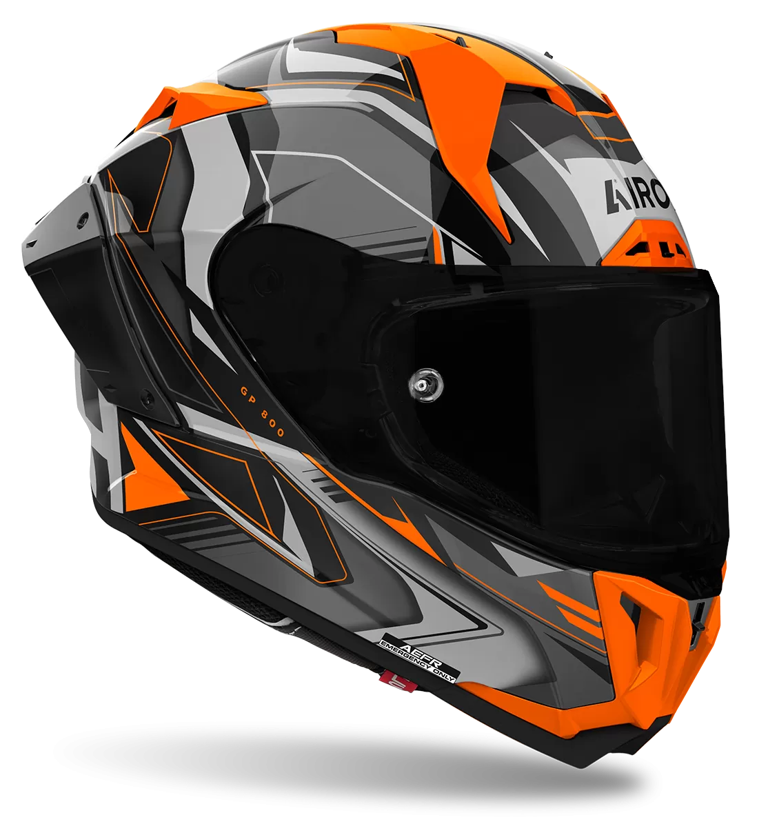 CASCO AIROH GP800 MUST ORANGE GLOSS
