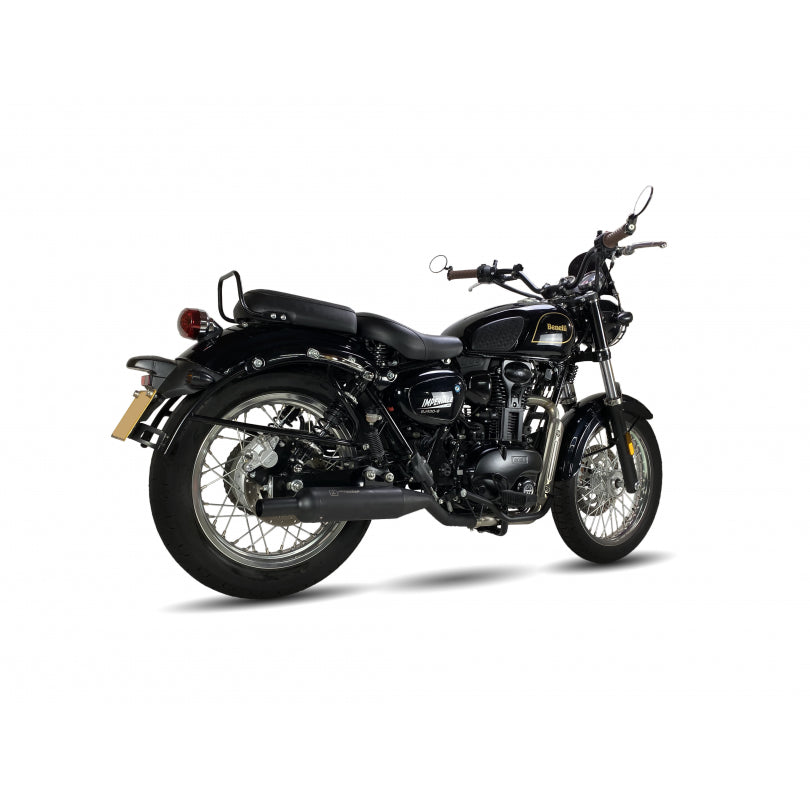 ESCAPE IXIL FULL SYSTEM - IRONHEAD ROUND MATT INOX - BENELLI IMPERIALE 400 (P09)