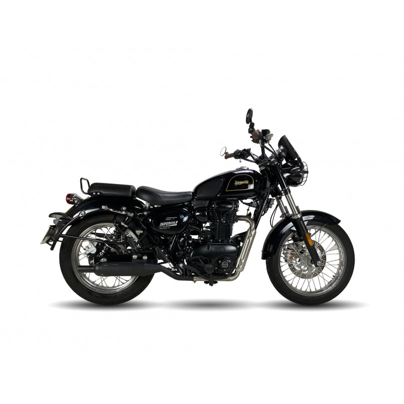 ESCAPE IXIL FULL SYSTEM - IRONHEAD ROUND MATT INOX - BENELLI IMPERIALE 400 (P09)