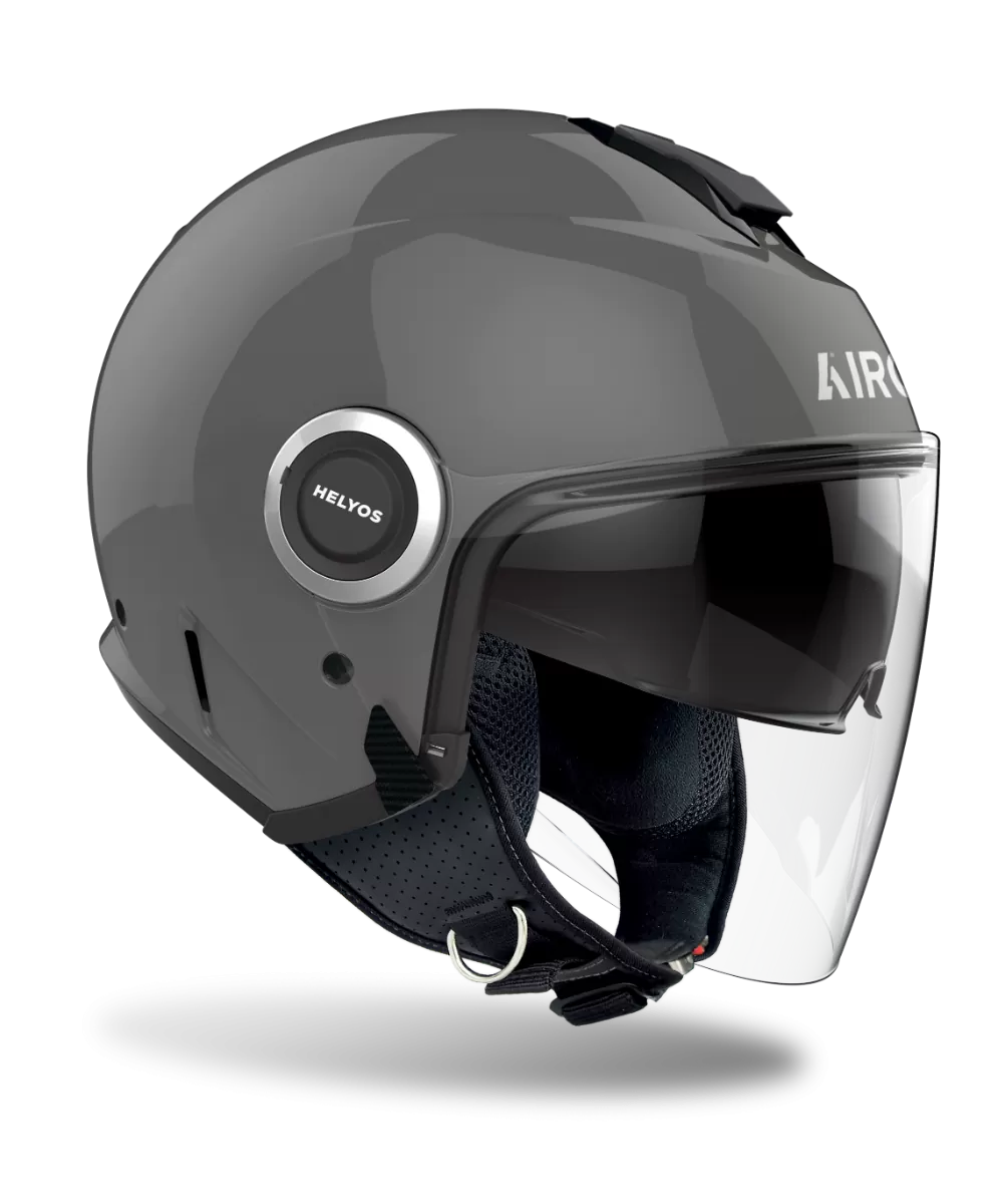 CASCO AIROH HELYOS COLOR DARK GREY GLOSS