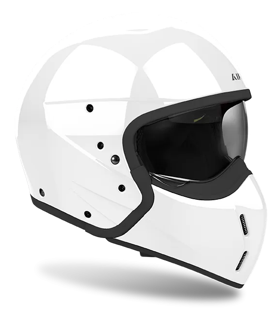 CASCO AIROH J110 COLOR WHITE GLOSS