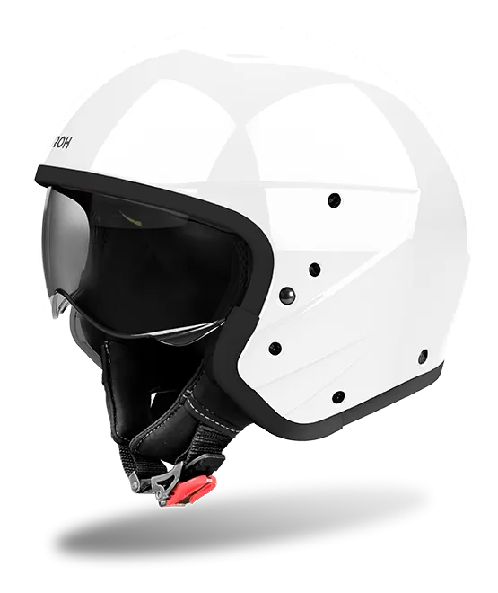 CASCO AIROH J110 COLOR WHITE GLOSS