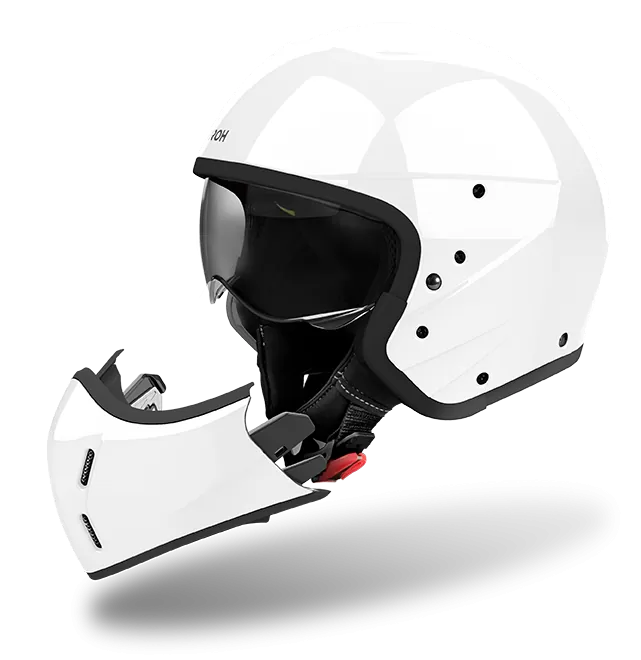 CASCO AIROH J110 COLOR WHITE GLOSS