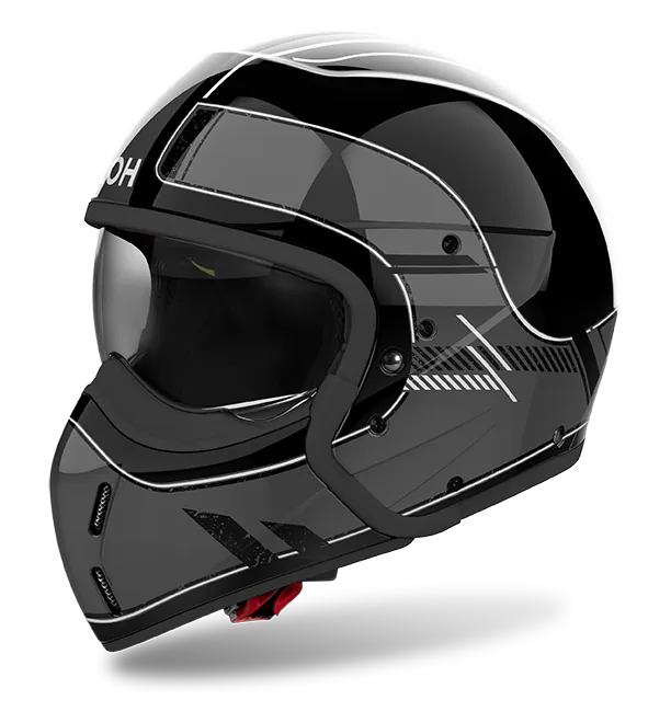 CASCO AIROH J110 RASTER DARK GREY GLOSS