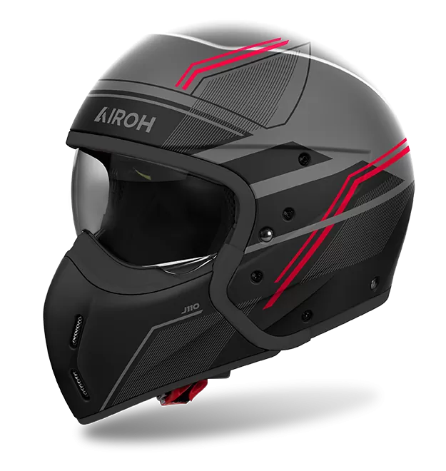 CASCO AIROH J110 SLIM RED GLOSS