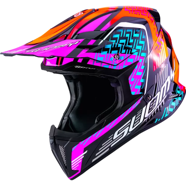 CASCO SUOMY X-WING MOTLEY RED/PURPLE