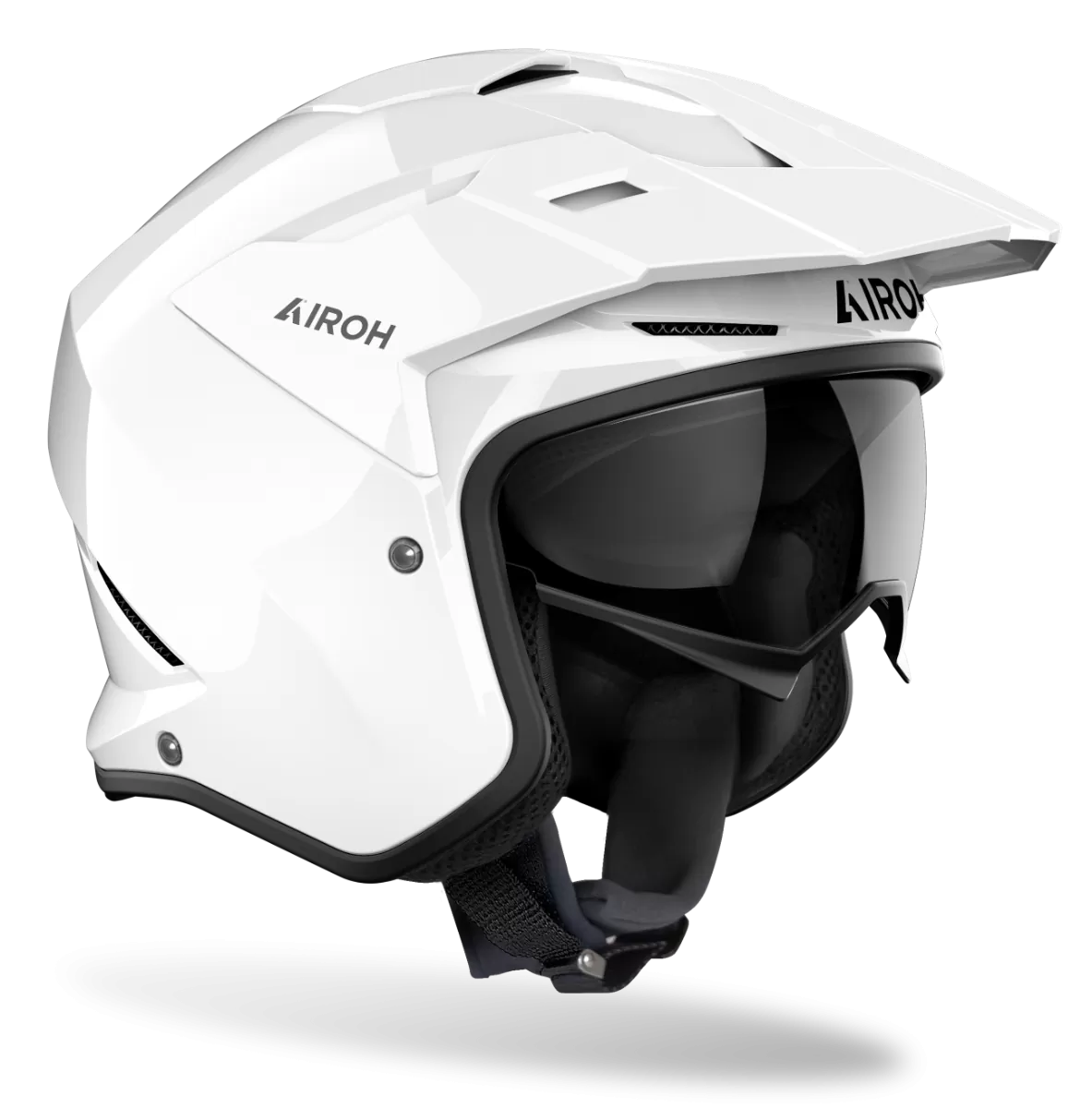 CASCO AIROH KOMBAT COLOR WHITE GLOSS
