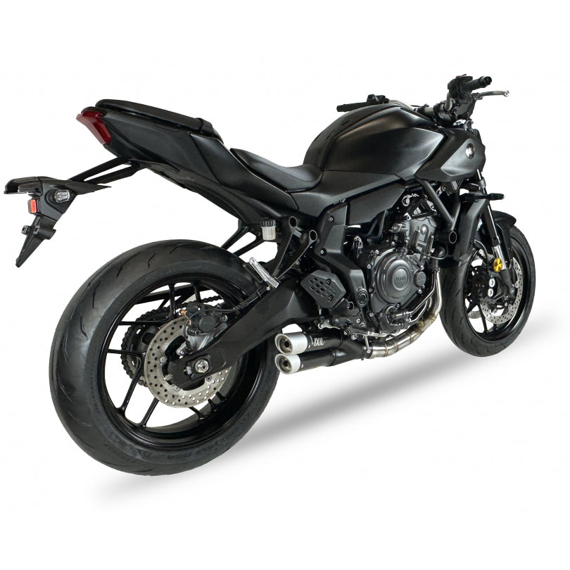 ESCAPE IXIL FULL SYSTEM - DUAL HYPERLOW BLACK XL - YAMAHA MT-07 2025 (RM48 RM49 RM50 RM51 RM53 RM54)