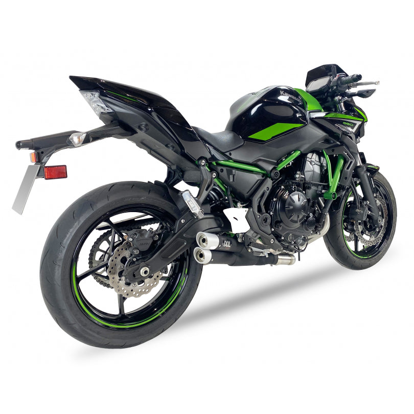 ESCAPE IXIL FULL SYSTEM - DUAL HYPERLOW BLACK XL - KAWASAKI Z 650 - NINJA 650 23-25 (ER650S,ER650SA2,EX650S,EX650SA2)