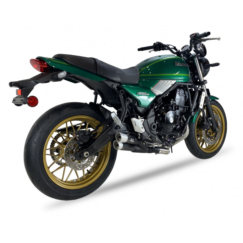 ESCAPE IXIL FULL SYSTEM - DUAL HYPERLOW BLACK XL - KAWASAKI Z 650 RS 24-25 (ER650R ER650RA2)