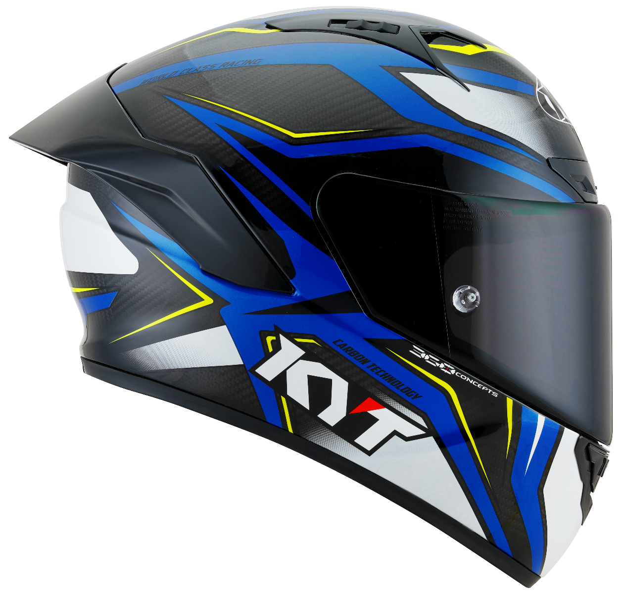 CASCO KYT NZ-RACE CARBON STRIDE BLUE/WHITE
