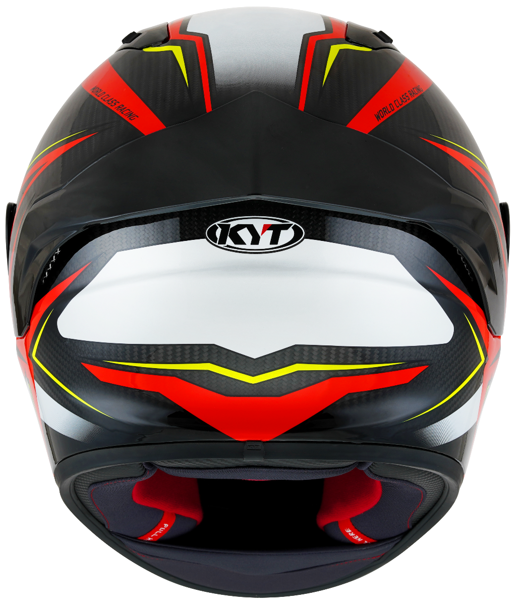 CASCO KYT NZ-RACE CARBON STRIDE RED/WHITE