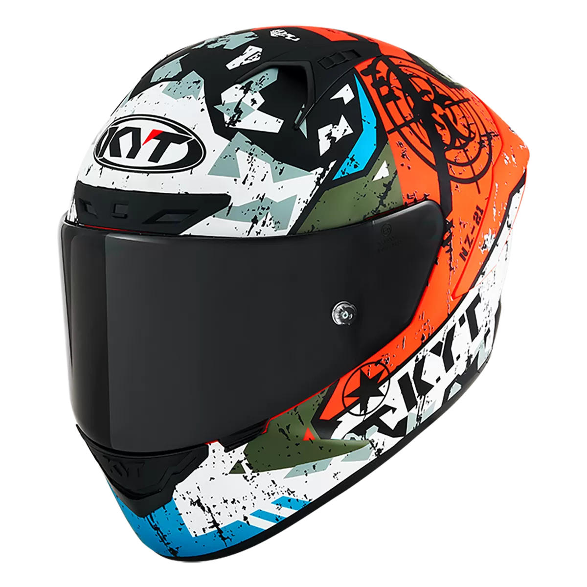 CASCO KYT NZ-RACE BLAZING MATT RED