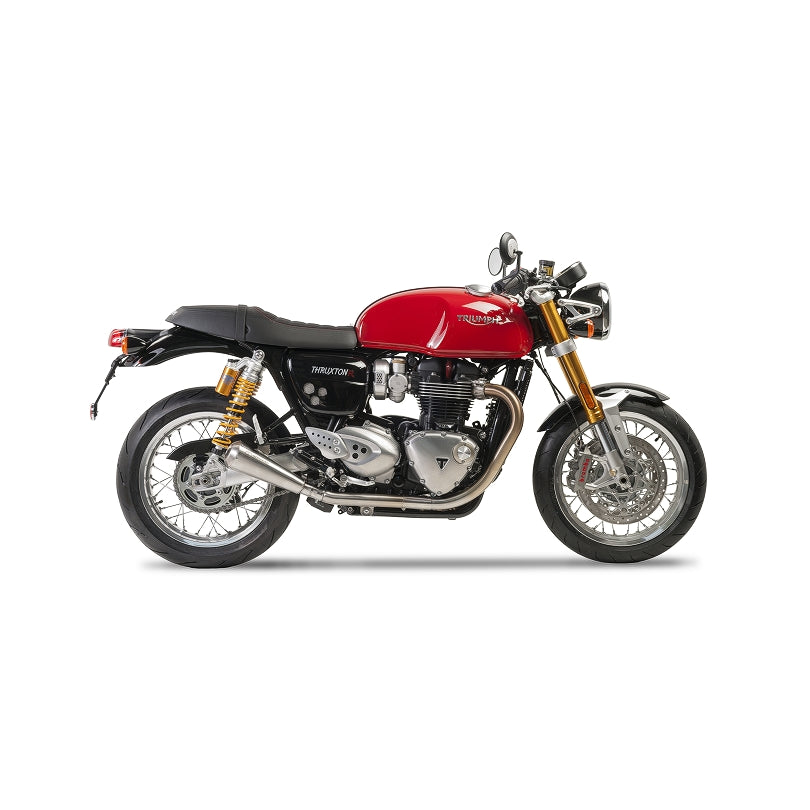 ESCAPE IXIL SLIP ON (LEFT MUFFLER) - IRONHEAD CONICAL MATT INOX - TRIUMPH THRUXTON 1200 RS 20-24 (DE01 DF01)